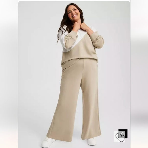 Torrid super soft Pull-On Wide Leg Fleece High Rise Pant size 2x NWT - Picture 3 of 10